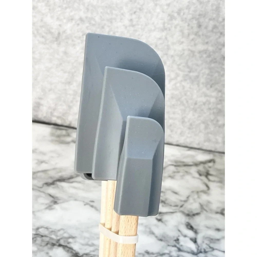 Martha Stuart NWT 4 Pc Silicone Spatula Gray